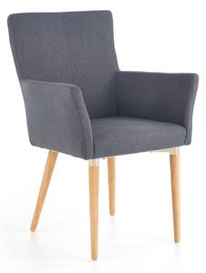 Krzesło z podłokietnikami na drewnianych nogach K274 Halmar