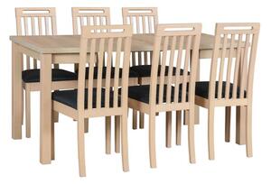 MebleMWM Zestaw stół MAX 8 + 4 krzesła drewniane ROMA 10