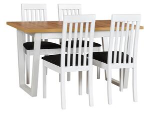 MebleMWM Zestaw stół IKON 2 + 4 krzesła drewniane ROMA 9