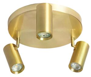 Lampa punktowa Sufitowa Złota Abruzzo Christiano 3xGU10 30cm