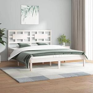 Białe łóżko z drewna sosny 120x200 - Satori 4X