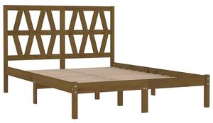 Drewniane łóżko miodowy brąz 120x200 - Yoko 4X
