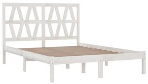 Białe małżeńskie łóżko drewniane 160x200 - Yoko 6X