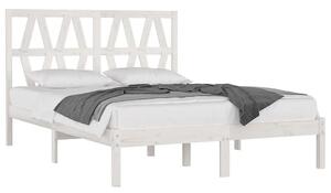Białe małżeńskie łóżko drewniane 160x200 - Yoko 6X