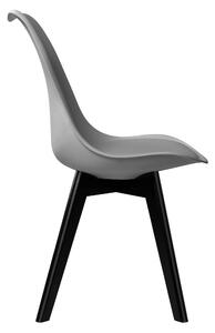 Krzesło tapicerowane Nantes Black szary