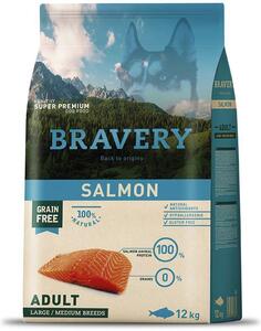 Dog ADULT large/medium Karma dla psów 4kg - łosoś BRAVERY 1003515