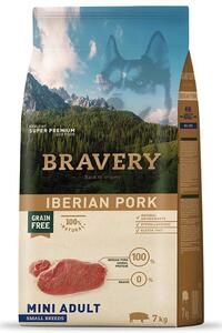 Dog ADULT mini Karma dla psów 2kg - Wieprzowina iberyjska BRAVERY 1003513