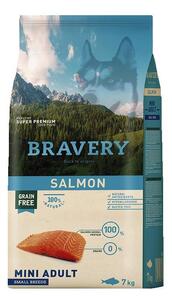 Dog ADULT mini Karma dla psów 2kg - łosoś BRAVERY 1003517