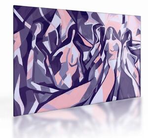 Obraz na szkle - Abstrakcyjne kobiety (70x50 cm)
