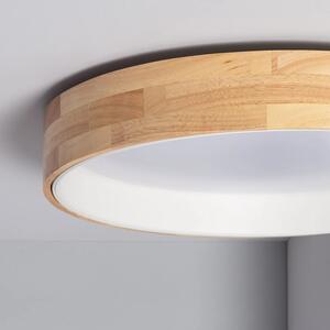 Plafon LED 31W Okrągły 60 cm Naturalne Drewno 3 Barwy Świecenia Abruzzo Vero