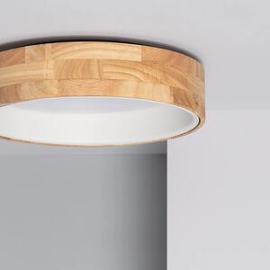 Plafon LED 16W Okrągły 40cm Naturalne Drewno 3 Barwy Świecenia CCT Abruzzo Vero