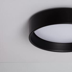 Plafon LED 16W Okrągły Czarny 3 Barwy Śweicenia CCT do Wyboru 35cm Abruzzo Nero