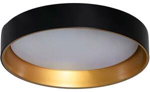 Plafon LED 21W Okrągły Czarno Złoty 45cm 3 Barwy Świecenia CCT Abruzzo Roma