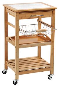 Wózek kuchenny z blatem roboczym 81 x 48 x 38 cm KESPER 25776