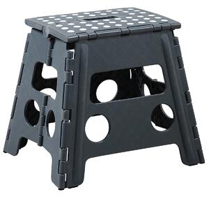 Taboret składany, szary/biały KESPER 70538