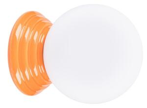 Pomarańczowy kinkiet ceramiczny ø 12 cm Farsa – Sollux