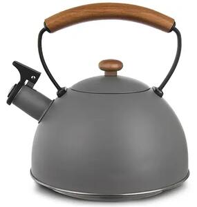 Wooden Czajnik na herbatę z gwizdkiem, 2,9 l, szary ORION 113517