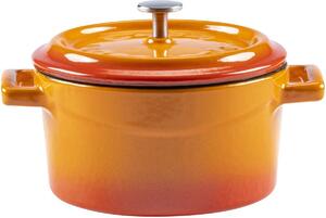 Garnek Ø 10 cm, 0,35 l, żeliwny, pomarańczowy LAVA METAL LVYTC10K2OR