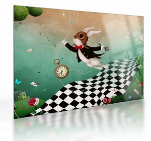 Obraz na szkle - Fantasy królik (70x50 cm)