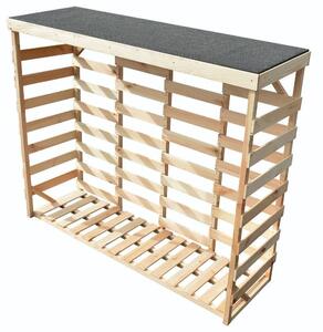 Duży stojak na drewno 200 x 160 x 60 cm ROJAPLAST 19031