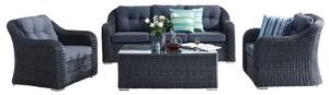 Richmond Zestaw, rattanowy, antracyt ROJAPLAST GCV17072V-4C