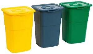Eco Zestaw Koszy na śmieci do segregacji odpadów 3x50 l DEA HOME Z0429MAB04000