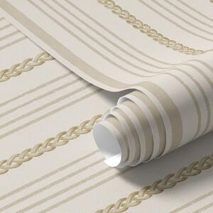Tapety Pionowe beżowe pasy z plecionym wzorem, Tapety Geometryczne, Tapety w paski, a01252 : Uwalls.pl