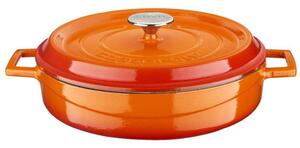 Garnek Ø 28 cm, 3,5 l, żeliwny, pomarańczowy LAVA METAL LVYST28K2OR