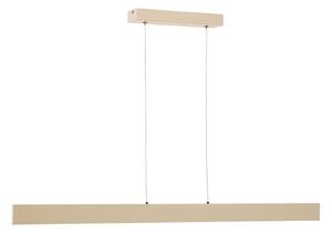 Beżowa lampa wisząca LED z metalowym kloszem Boadella – Kave Home