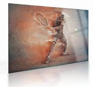 Obraz na szkle - Tenisista (70x50 cm)