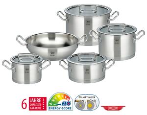 Gourmet Plus Zestaw garnków 5 szt., nierdzewne ELO PREMIUM 40995