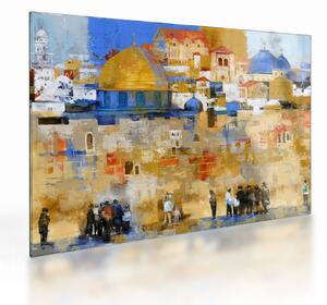 Obraz na szkle - Ściana płaczu, Jerozolima, Izrael (70x50 cm)