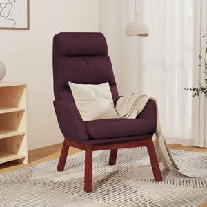 Krzesło wypoczynkowe, fioletowe, obite tkaniną