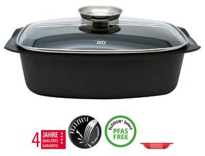 Alucast Brytfanna ze szklaną pokrywką i uchwytem aromatycznym 40×22 cm ELO 84932