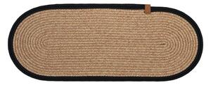 Czarne/w naturalnym kolorze dywaniki na schody zestaw 16 szt. 25x65 cm Milo Frame – Vitaus