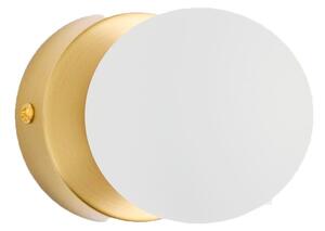 Biały/w kolorze złota metalowy kinkiet ø 8 cm Brisia – Kave Home
