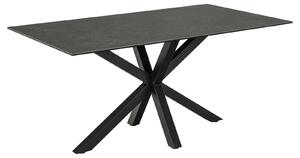 Czarny stół z ceramicznym blatem Heaven 160x90