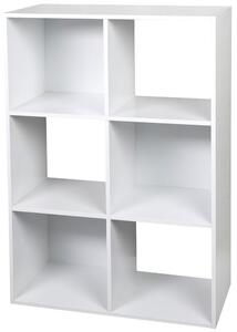 Półka z 6 przegrodami 61 × 91 × 30 cm, biała KESPER 15975