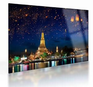 Obraz na szkle - Lampiony szczęścia, Bangkok (70x50 cm)