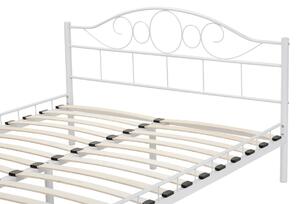 Łóżko 160x200 Metalowe Rovereto | Odcienie Koloru Białego