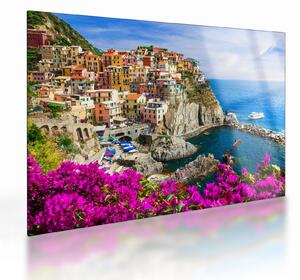 Obraz na szkle - Włoska wioska Manarola (70x50 cm)