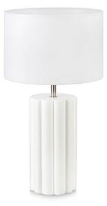 Lampa Stołowa Markslöjd, biały, sypialnia, tkanina | tekstylia