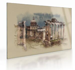 Obraz na szkle - Forum Romanum, Rzym, Włochy (70x50 cm)
