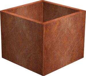 Cube Donica ogrodowa 60 x 60 x 50 cm, corten CORGARDEN 1001