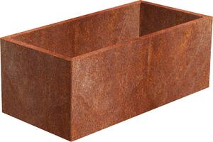 Line Donica ogrodowa 60 x 120 x 50 cm, corten CORGARDEN 1007