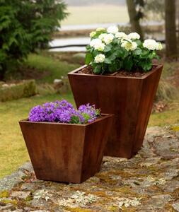 Cono Donica ogrodowa 60 x 60 x 50 cm, corten CORGARDEN 1003