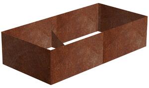 Vivo Podwyższona grządka 74 x 148 x 36 cm, corten CORGARDEN 1012