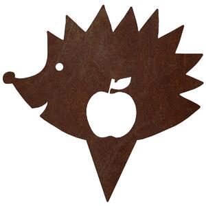 Ozdoba ogrodowa jeż 20 x 20 cm, corten CORGARDEN 1043