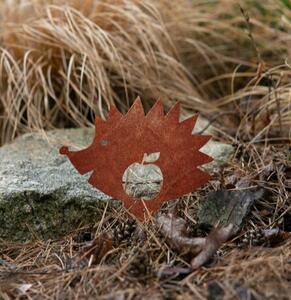 Ozdoba ogrodowa jeż 20 x 20 cm, corten CORGARDEN 1043