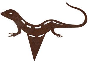 Ozdoba ogrodowa jaszczurka 23 x 15 cm, corten CORGARDEN 1046